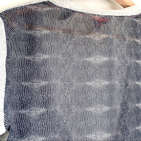 Maison Scotch gray/blue single button cardigan - Picture 7 of 8